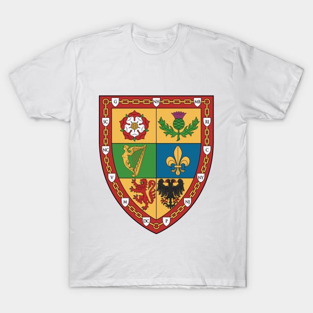 USA Early Ethnic Coat of Arms T-Shirt by iaredios